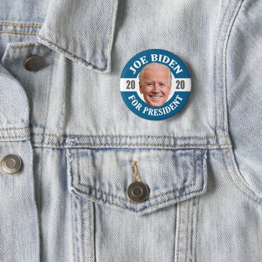 Joe Biden 2020 für President Foto Floating Head Button (Beispiel)