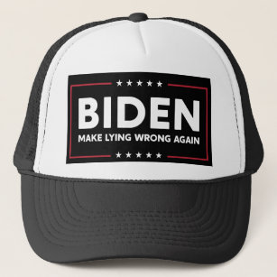Joe Biden 2020 Lying Frong Wieder Anti-Trump Truckerkappe