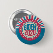 Joe Biden 2020 Retro Political Button (Vorne & Hinten)