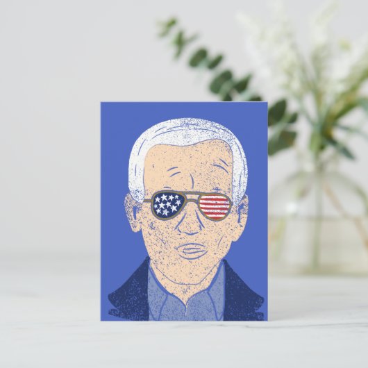 Joe Biden 2020 Wahl Distressed Graphic Postkarte (Stehend Vorderseite)
