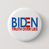 Joe Biden 2020 Wahrheit über Lies Button (Vorderseite)