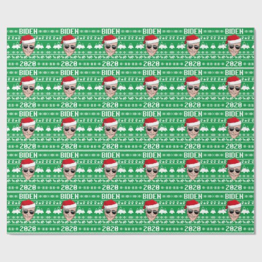 Joe Biden 2020 Weihnachten Geschenkpapier (Flach)