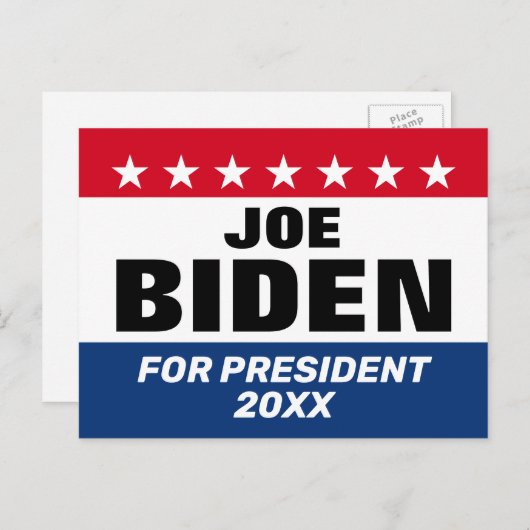Joe Biden 2024 - Classic Design Postkarte (Vorne/Hinten)