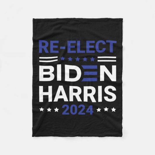 Joe Biden 2024 Demokraten Fleecedecke (Vorderseite)
