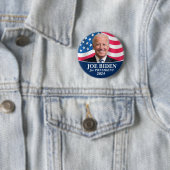 Joe Biden 2024 für Präsident Foto Button (Beispiel)
