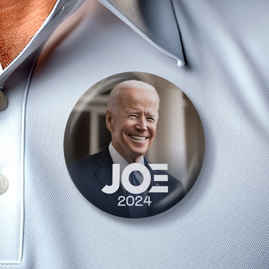 Joe Biden 2024 für Präsident Foto Button