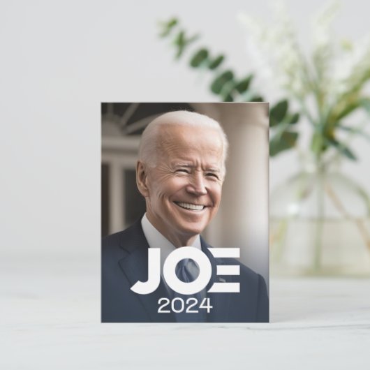 Joe Biden 2024 für Präsident Foto Postkarte (Stehend Vorderseite)