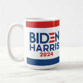 Joe Biden 2024 - Kamala Harris Blue Red Kaffeetasse (Links)