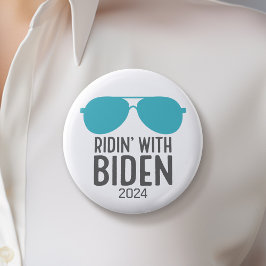 Joe Biden 2024 - Ridin' mit Biden Button
