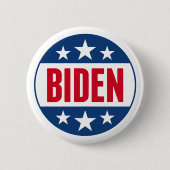 Joe Biden 2024 Simple Briefmarke Red Blue Button (Vorderseite)