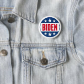 Joe Biden 2024 Simple Briefmarke Red Blue Button (Beispiel)