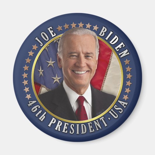 Joe Biden 46. Präsident USA Gedenktag Foto Magnet (Vorne)