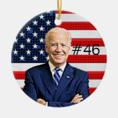 Joe Biden #46 und Kamala Harris Präsident und Vize Keramik Ornament (Vorne)