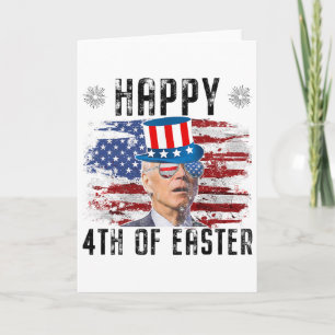 Joe Biden 4. Juli Frohe Ostern 4. Juli USA  Karte