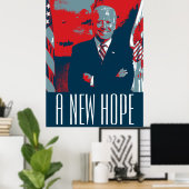 Joe Biden A NEW HOPE Poster (Heimbüro)