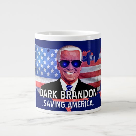 Joe Biden als Dark Brandon Giant Coffee Tasse (Vorderseite)