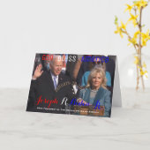 Joe Biden Amtseid 2021 Einweihung Karte (Gelbe Blume)