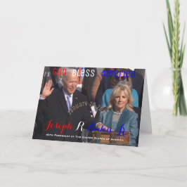 Joe Biden Amtseid 2021 Einweihung Karte