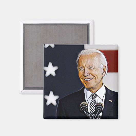 Joe Biden Art Magnet (Vorderseite/Rückseite)