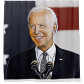 Joe Biden Art Shotain Duschvorhang (Vorderseite)