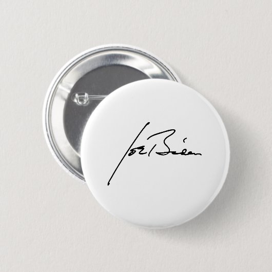 JOE BIDEN Autograph Button (Vorne & Hinten)