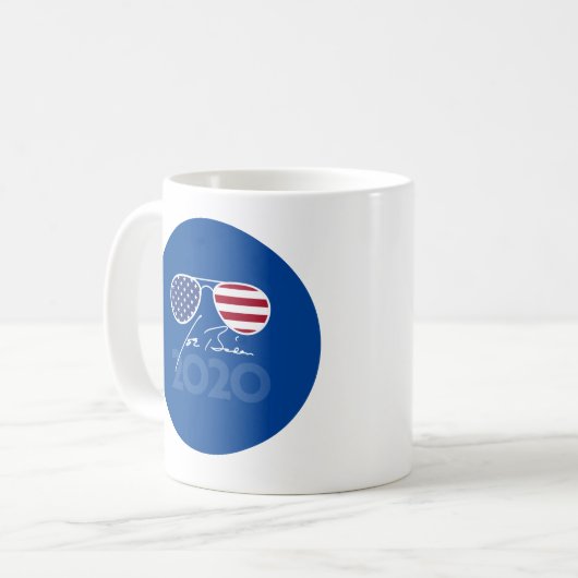 Joe Biden Aviators 2020 Kaffeetasse (Vorderseite Links)