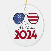 Joe Biden Aviators 2024 Keramik Ornament (Links)