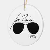 Joe Biden Aviators 2024 Keramik Ornament (Links)