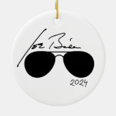 Joe Biden Aviators 2024 Keramik Ornament (Hinten)