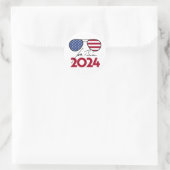 Joe Biden Aviators 2024 Runder Aufkleber (Tasche)