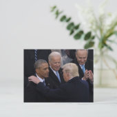 Joe Biden, Barack Obama und Trump Postkarte (Stehend Vorderseite)