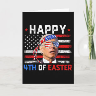 Joe Biden Benommen Glücklich 4. Ostern Amerika 4.  Karte