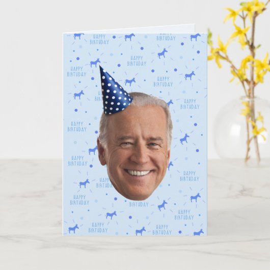 JOE BIDEN BIRTHDAY KARTE (Gelbe Blume)