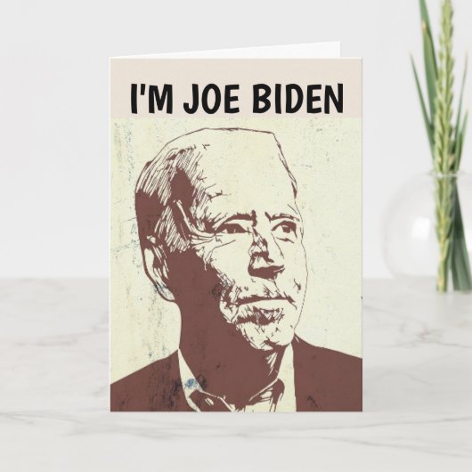 JOE BIDEN BIRTHDAY ODER JEGLICHE KARTEN (Vorderseite)