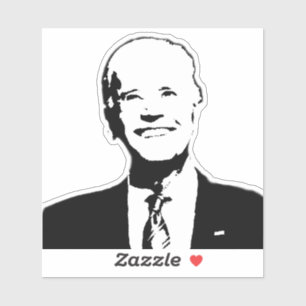 Joe Biden Black & White Form Vinyl Sticker