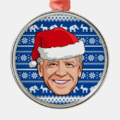 Joe Biden Blue Holiday Keramik Ornament (Vorne)