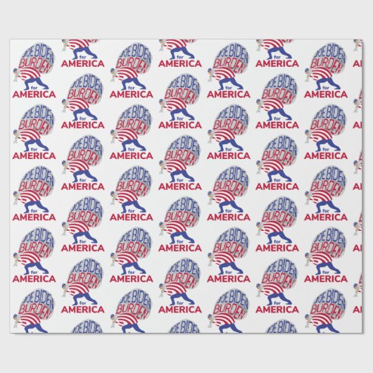 Joe Biden Burden für Amerika Geschenkpapier (Flach)