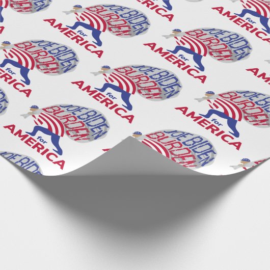 Joe Biden Burden für Amerika Geschenkpapier (Ecke)