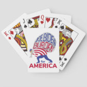 Joe Biden Burden für Amerika Spielkarten (Rückseite)