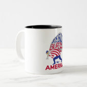 Joe Biden Burden für Amerika Zweifarbige Tasse (Vorderseite Links)