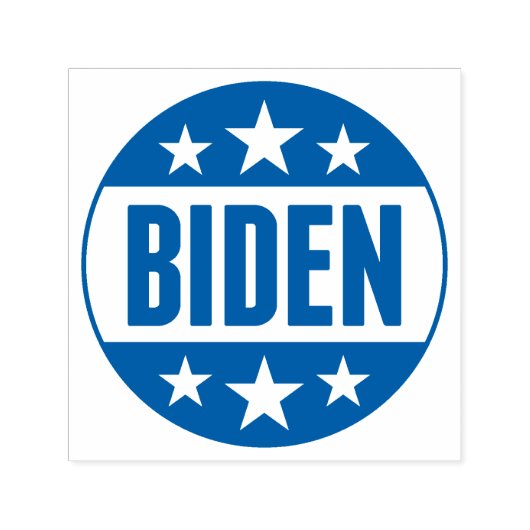 Joe Biden Button Blue Stars Permastempel (Design)