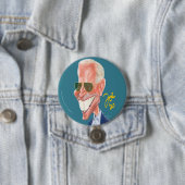 Joe Biden Cartoon Karikatur-Taste Button (Beispiel)