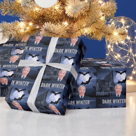 JOE BIDEN CHRISTMAS DARK WINTER WRAPPPAPIER GESCHENKPAPIER (Feiertage)
