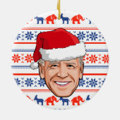 Joe Biden Christmas Keramik Ornament (Hinten)