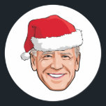 Joe Biden Christmas Runder Aufkleber<br><div class="desc">Humorvolle politische Weihnachtsgeschenke und mehr von PolitiClothes.com finden Sie die einzigartigsten Wahlgeschenke und politischen Geschenke inklusive: politische T - Shirt,  politische Autoaufkleber,  politische Buttons,  politische Poster,  politische Buttone,  politische Karten,  politische Tasse,  politische Poster,  politische Zeichen und mehr! Jetzt kaufen unter: http://www.PolitiClothes.com</div>