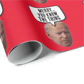 JOE BIDEN CHRISTMAS SIE KENNEN DAS, WAS WRAPPING P GESCHENKPAPIER (Rolleneckpunkt)