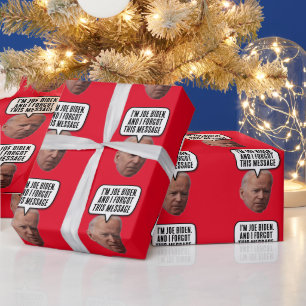 JOE BIDEN CHRISTMAS VERURTEILTE DIESE BOTSCHAFT GESCHENKPAPIER
