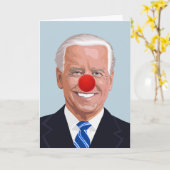 JOE BIDEN CLOWN GEBURTSTAGSKARTEN KARTE (Gelbe Blume)