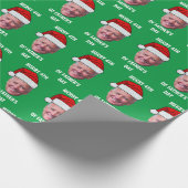 Joe Biden Confused Patriotic Merry Christmas Geschenkpapier (Ecke)