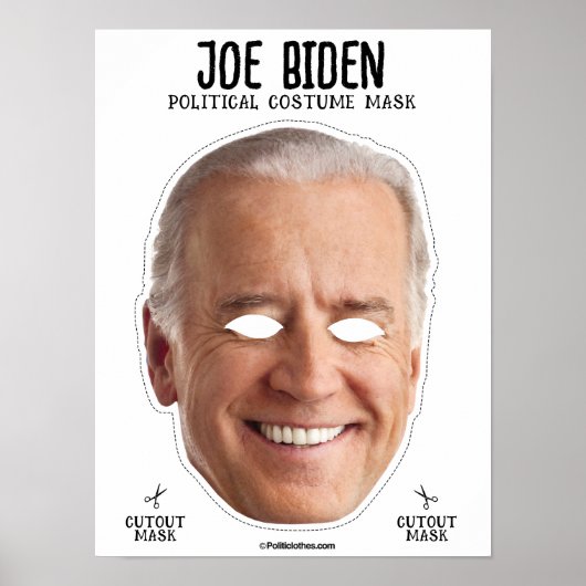 Joe Biden Costume Mask Poster (Vorne)